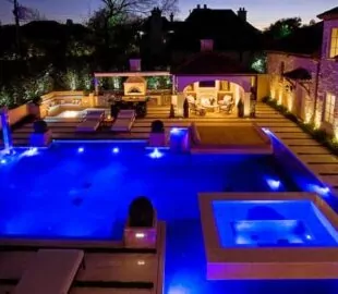 custom pool and spa