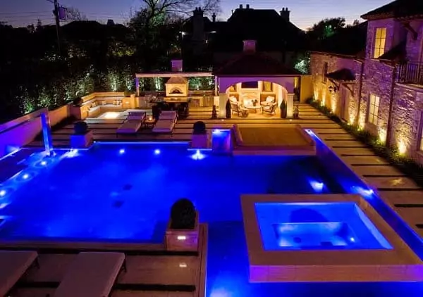 custom pool and spa